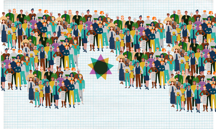 DVS crowd illustration